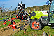 Herse rotative - montage viticulture intercep