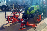 Rotary harrow for vinegrowing